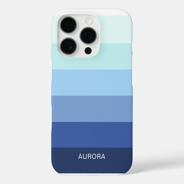 Farbverlauf - Individuelle Name iPhone 16 Pro Hülle (Rückseite)