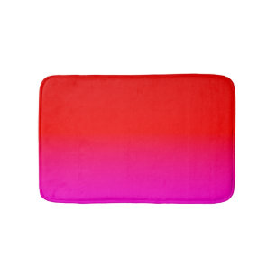 Farbverlauf Ober rosa , Scharbe , rot , rosa Badematte