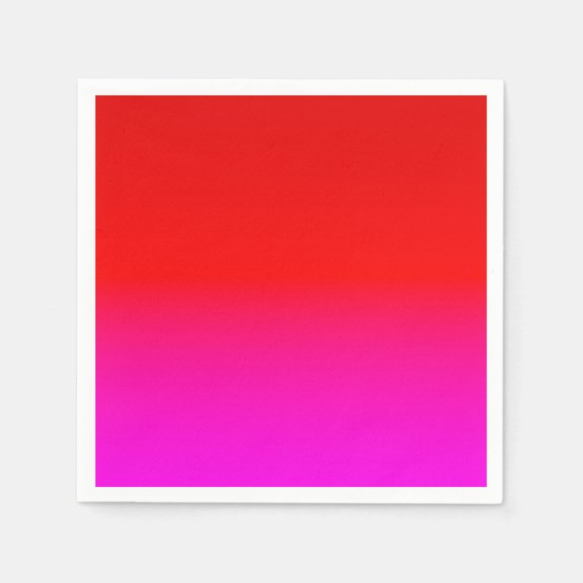 Farbverlauf Ober rosa , Scharbe , rot , rosa Serviette (Vorderseite)