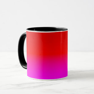 Farbverlauf Ombre Rot Pink , Scharlach , Rot , Pin Tasse