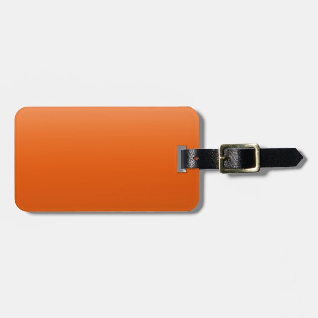 Farbverlauf Orange Gepäckanhänger (Vorderseite horizontal)