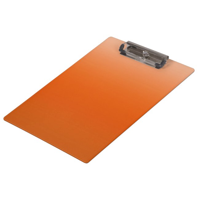 Farbverlauf Orange Klemmbrett (Schrägansicht)