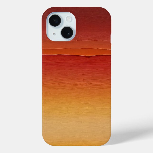 Farbverlauf roter und gelber Pinselstriche Case-Mate iPhone Hülle (Rückseite)