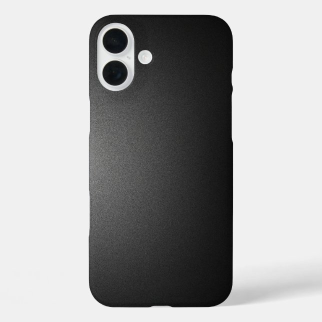 Farbverlauf schwarze Farbe  iPhone 16 Plus Hülle (Rückseite)