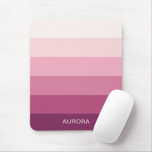Farbverlauf zurück zur Schule - Individuelle Name Mousepad