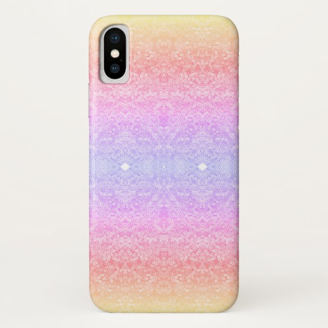 Farbverlaufsmuster rosa Gold lila Case-Mate iPhone Hülle (Rückseite)