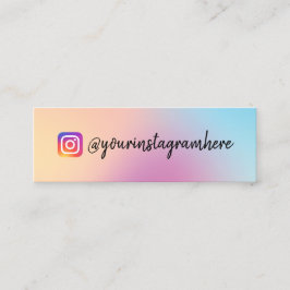 Farbverschiebung Holographische Mini-Visitenkarte Mini Visitenkarte