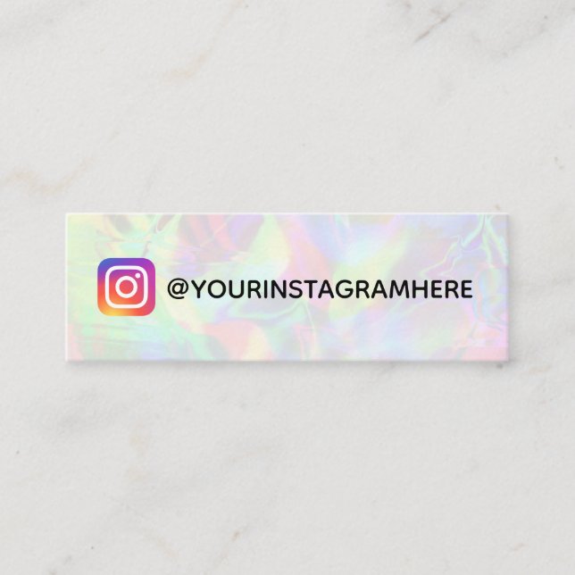 Farbverschiebung Social Media Mini-Visitenkarte Mini Visitenkarte (Vorderseite)