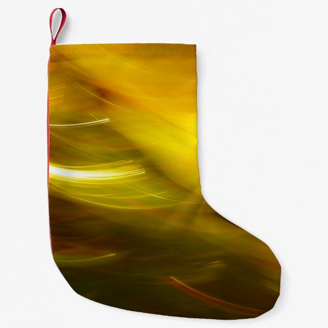 Farbvielfarbiger abstrakter Hintergrund, Bewegung Kleiner Weihnachtsstrumpf (Vorderseite)