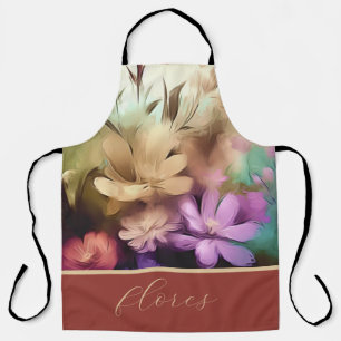 Farbvolle Blume - All-over-Print-Schürze Schürze