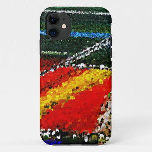 Farbvolle Blume Feldmalerei iPhone Case