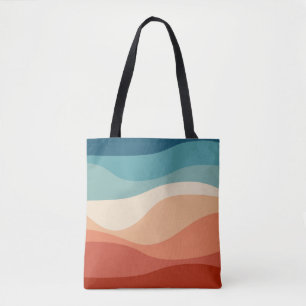 Farbvolle Dekoration im Retrostil Tasche