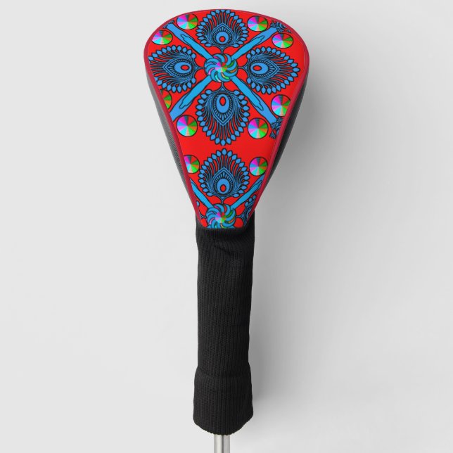Farbvolle digitale Design-Treiberabdeckung - Perfe Golf Headcover (Vorderseite)