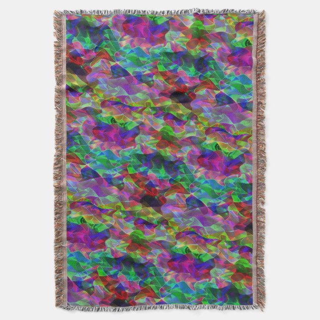 Farbvolle gekrümmte Dreiecke oder farbige Wellen. Decke (Vorderseite Vertikal)