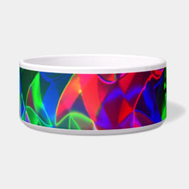 Farbvolle gekrümmte Dreiecke oder farbige Wellen. Napf