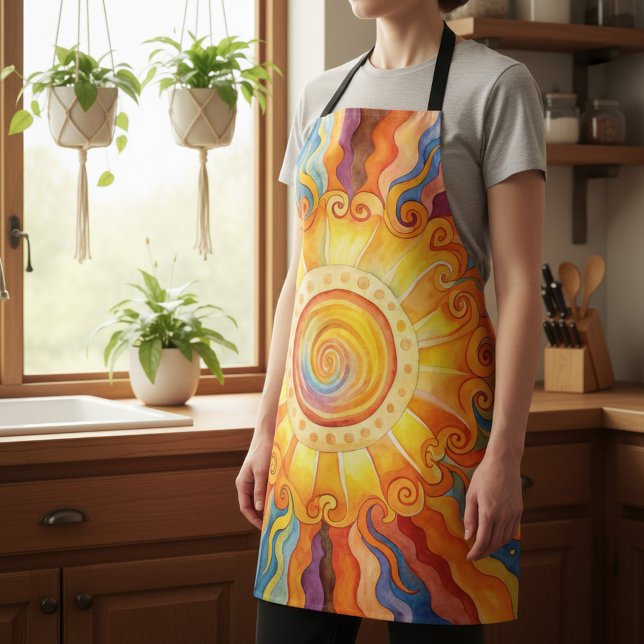 Farbvolle Sun-Multimedia-Schürze Schürze (Von Creator hochgeladen)