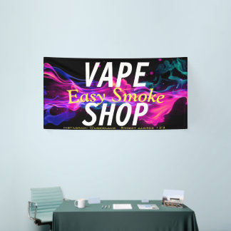 Farbvoller Rauch Vape Shop Banner
