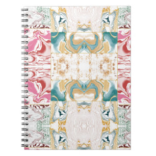 Farbvolles modernes Marmormuster Notizblock