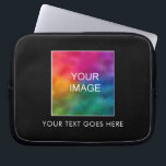Farbvorlage für die benutzerdefinierte Textbildges Laptopschutzhülle<br><div class="desc">Das Logo des Foto Picture Business Company Add Text Template Elegant Modern Neopren 10 Zoll Laptop Sleeve.</div>