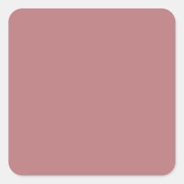Farbvorlage für die Dusty-Rose Quadratischer Aufkleber