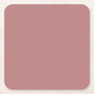 Farbvorlage für die Dusty-Rose Rechteckiger Pappuntersetzer