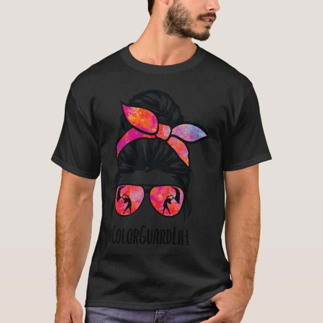 Farbwächter, unordentlicher Bun Marching Band Scho T-Shirt (Vorderseite)