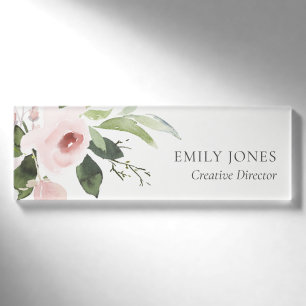 FARBWASCHWASCHEN-BLUSH-PINK-FLORALLBUNKCH NAMENSCHILD