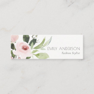 FARBWASCHWASCHEN BLUSPINK FLORAL BUNCH MINI VISITENKARTE