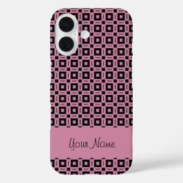 Farbwechsel! Muster für Funky Retro-Quadrate iPhone 16 Hülle