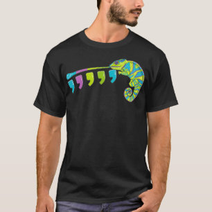 Farbwechselnde Chamäleon Komma Chamäleon T-Shirt