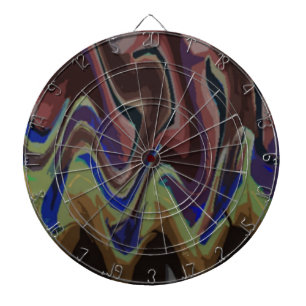 Farbwellen Dartscheibe