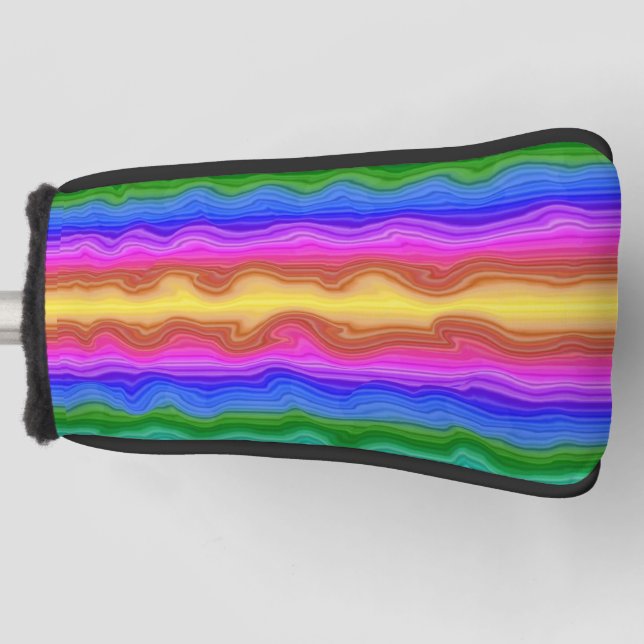 Farbwellen Golf Headcover (Vorderseite)