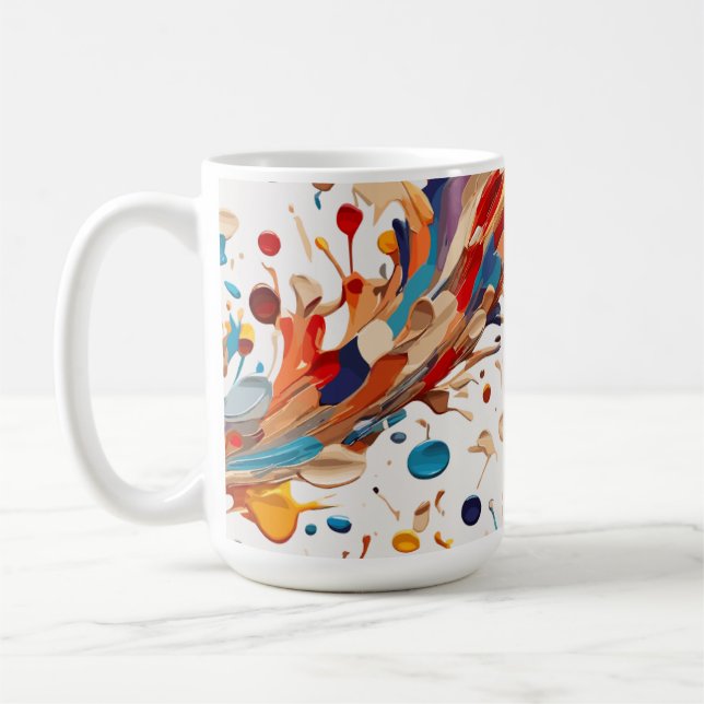 Farbwellen Kaffeetasse (Links)