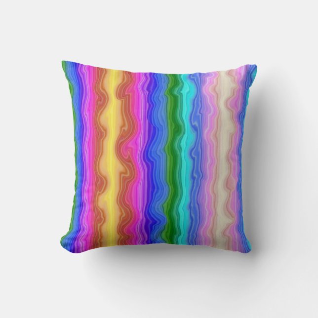 Farbwellen Kissen (Vorderseite)