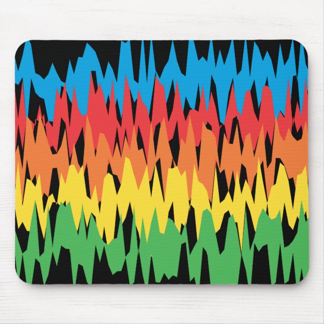 Farbwellen: Vektorillustration: Mousepad (Vorne)