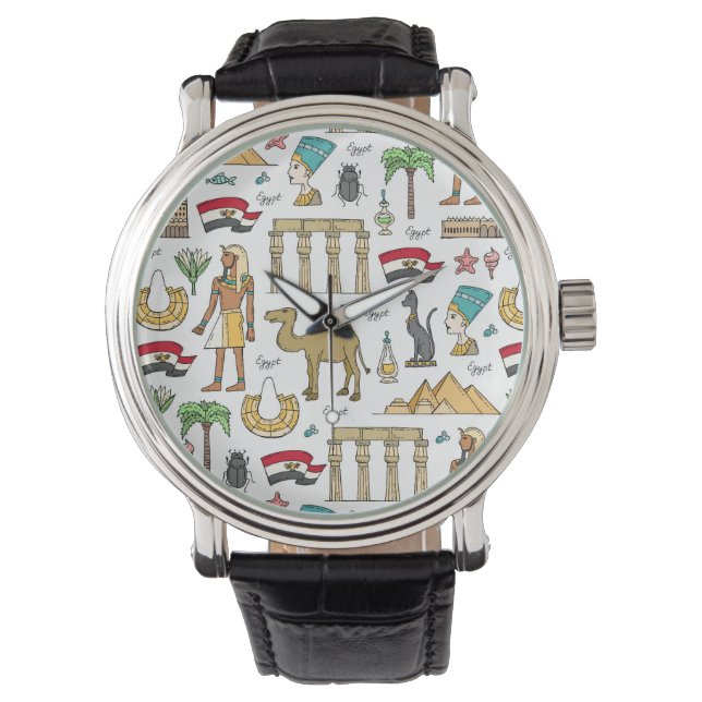 Farbzeichen des ägyptischen Musters Armbanduhr (Vorderseite)