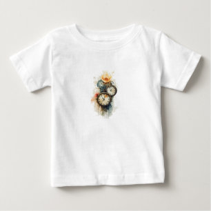 Farbzeituhren-Hemd Baby T-shirt