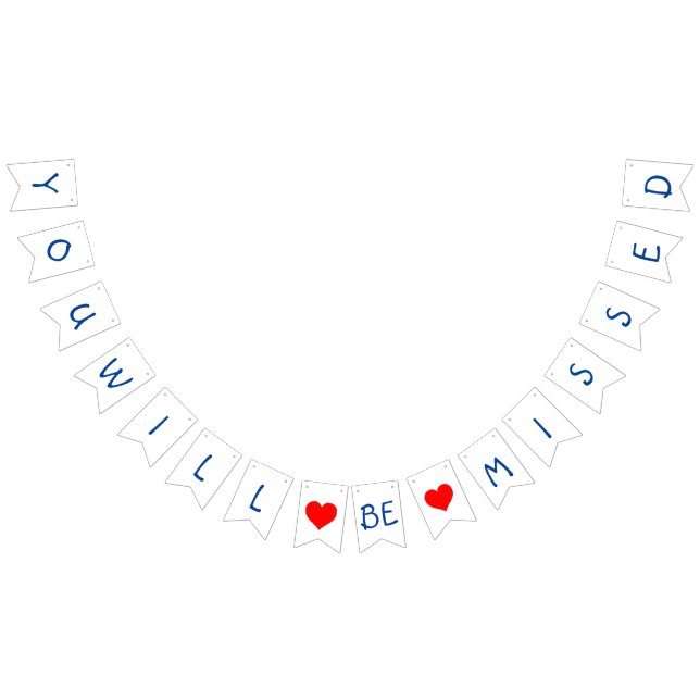 Farewell bunting banner (Alle)