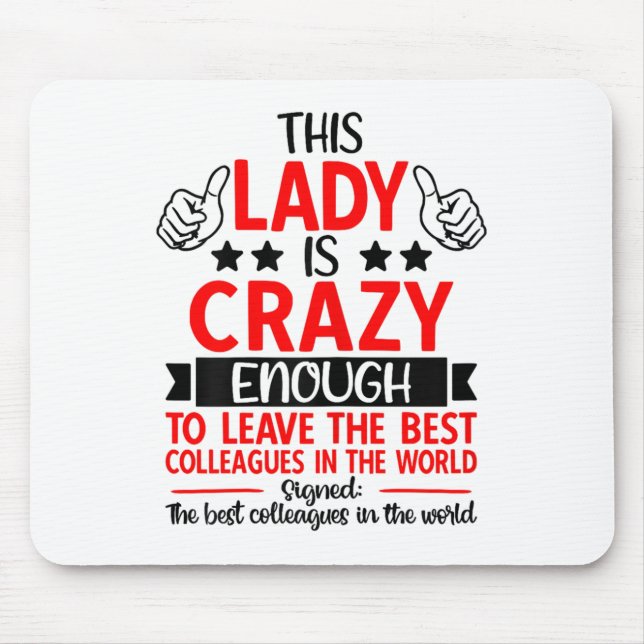 Farewell Coworker Leaving Job, Coworker Going Away Mousepad (Vorne)