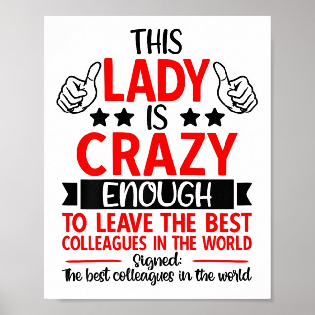 Farewell Coworker Leaving Job, Coworker Going Away Poster (Vorne)