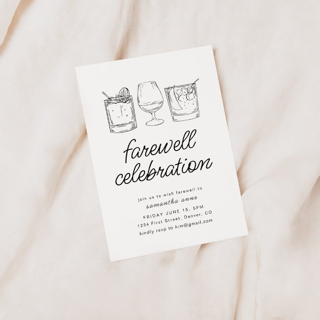 Farewell Moving Retirement Party Invitation Boisso (Créateur téléchargé)