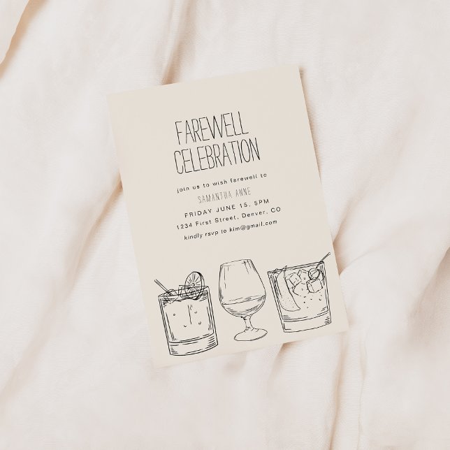 Farewell Moving Retirement Party Invitation Boisso (Créateur téléchargé)