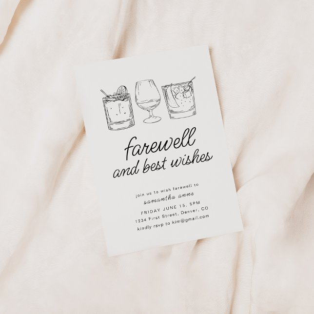 Farewell Moving Retirement Party Invitation Boisso (Créateur téléchargé)