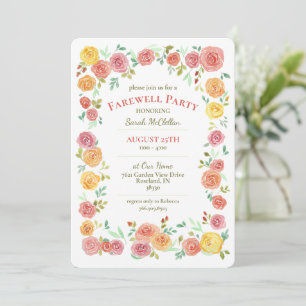 Farewell Party Blumenladen Einladung