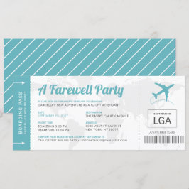 Farewell Party Reisen Thema Boarding Einladung