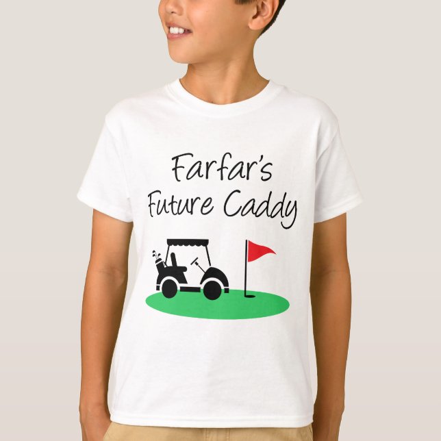 Farfar's Future Caddy Swedish Grandchild T-Shirt (Vorderseite)
