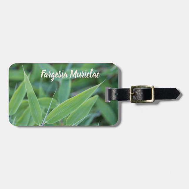 Fargesia murielae Bamboo Pflanze für Gärtner Gepäckanhänger (Vorderseite horizontal)