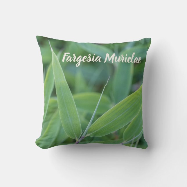 Fargesia murielae Bamboo Pflanze für Gärtner Kissen (Vorderseite)