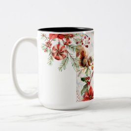 Färglös julfoto-dekorativ fyllning kudde zweifarbige tasse