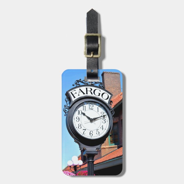 Fargo Clock Gepäckanhänger (Vorderseite vertikal)